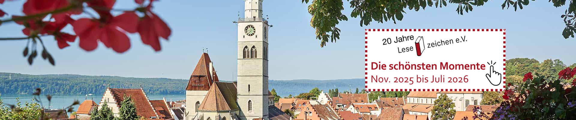 Zum Jubiläumsprogramm 20 Jahre Lesezeichen Überlingen